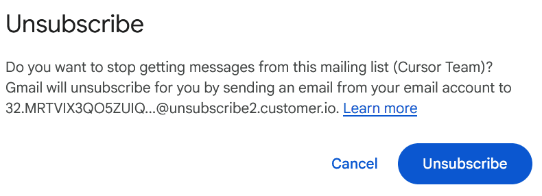 Управление подписками в Gmail