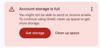 Очистка места в Gmail