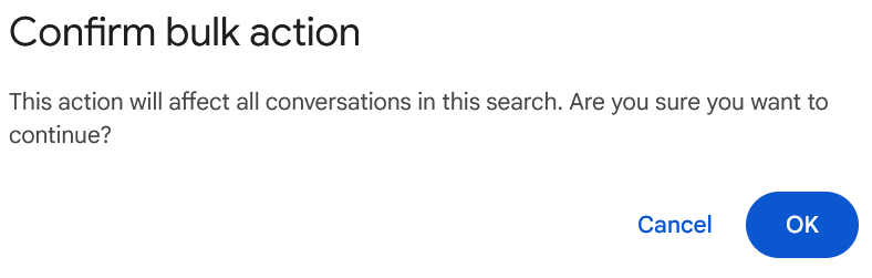 Архивация писем Gmail