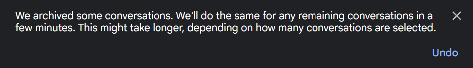 Архивация писем Gmail