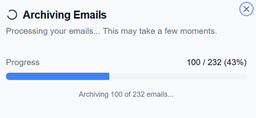 Архивация писем Gmail