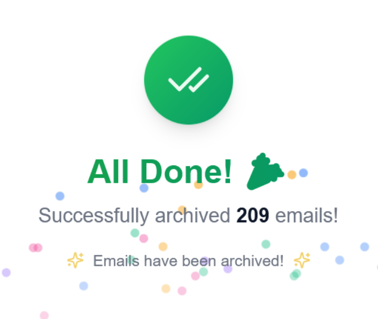 Архивация писем Gmail