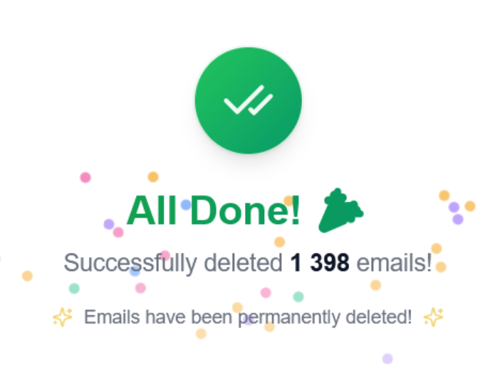 Удаление писем Gmail